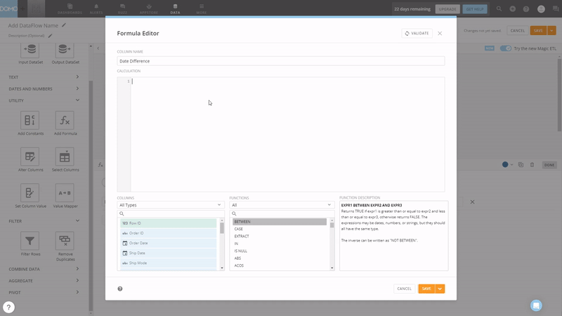 GIF Figure 2-23 Formula editor - Domo